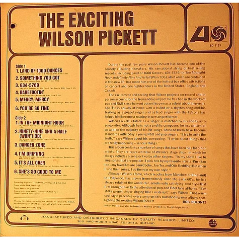 Wilson Pickett - The Exciting Wilson Pickett
