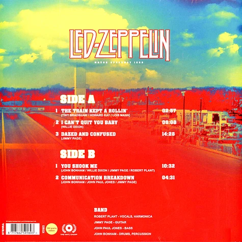Led Zeppelin - Motor Speedway 1969 Clear Vinyl Edtion