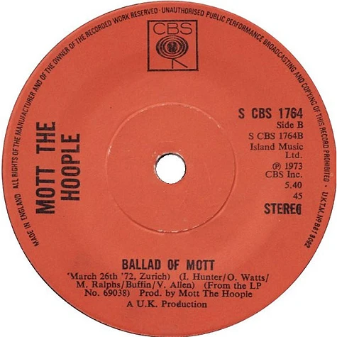 Mott The Hoople - All The Way From Memphis