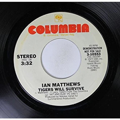 Iain Matthews - Tigers Will Survive