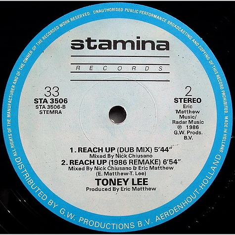 Toney Lee - Reach Up