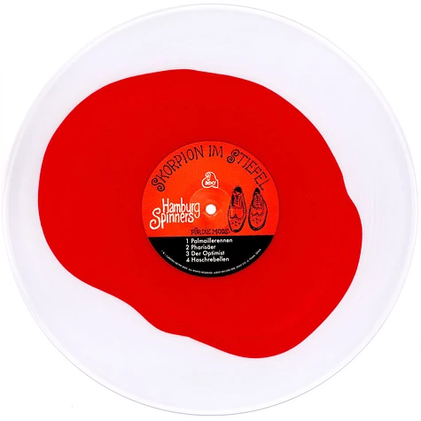 Hamburg Spinners (Carsten Erobique Meyer, David Nesselhauf, Dennis Rux, Lucas Kochbeck) - Skorpion Im Stiefel HHV Exclusive Yolk Red In Clear Vinyl Edition