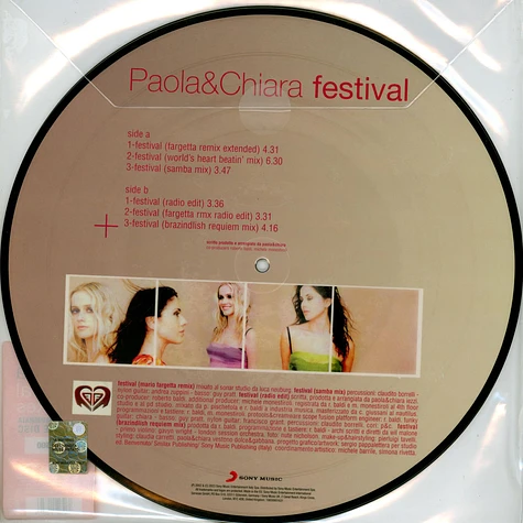 Paola & Chiara - Festival Picture Disc Edition