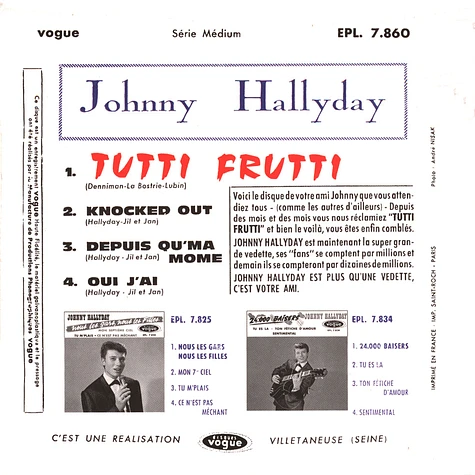 Johnny Hallyday - Tutti Frutti