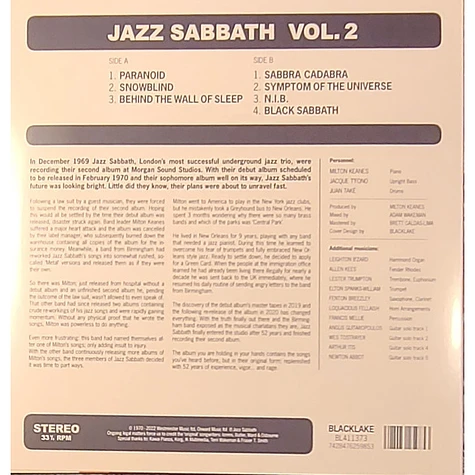 Jazz Sabbath - Vol. 2