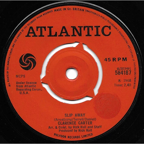 Clarence Carter - Funky Fever / Slip Away