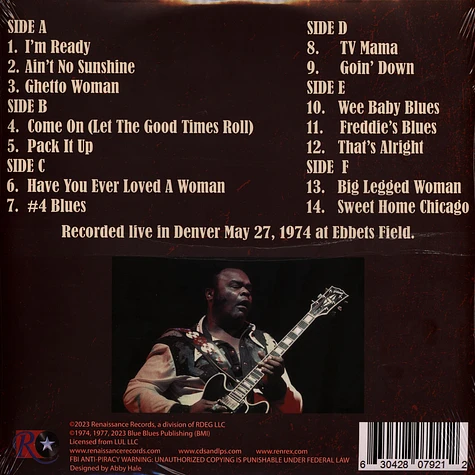 Freddie King - Alive In America Red Vinyl Edition