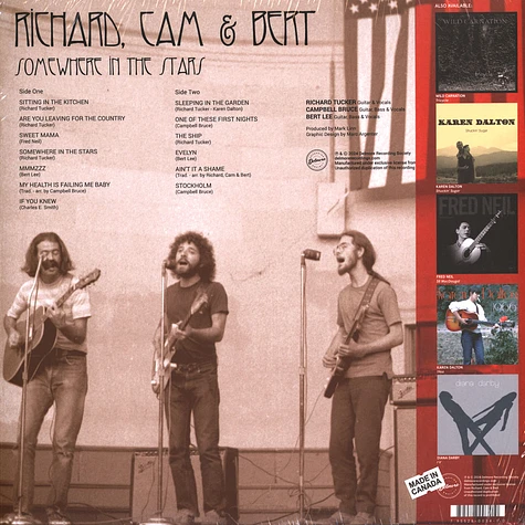 Cam & Bert Richard - Somewhere In The Stars Cherry Vinyl Record Store Day 2024 Edition