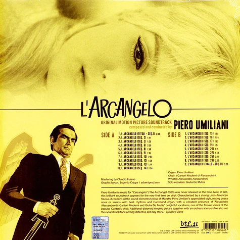 Piero Umiliani - OST L'arcangelo Yellow Vinyl Record Store Day 2024 Edition