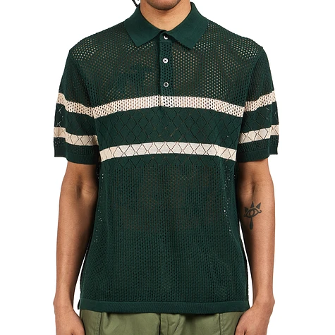 Beams Plus - Knit Polo Mesh Stripe