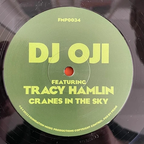 DJ Oji Featuring Tracy Hamlin - Cranes In The Sky