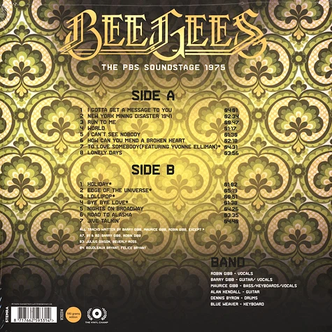 Bee Gees - The Pbs Soundstage 1975 Gold Vinyledition