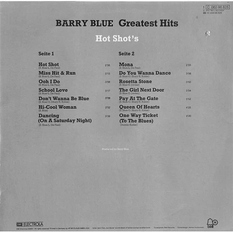 Barry Blue - Greatest Hits (Hot Shots)