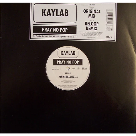 Kaylab - Pray No Pop