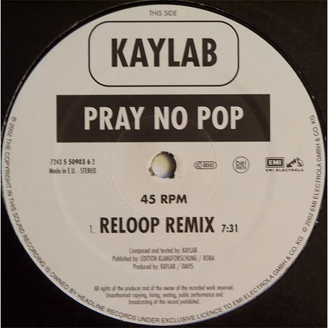 Kaylab - Pray No Pop