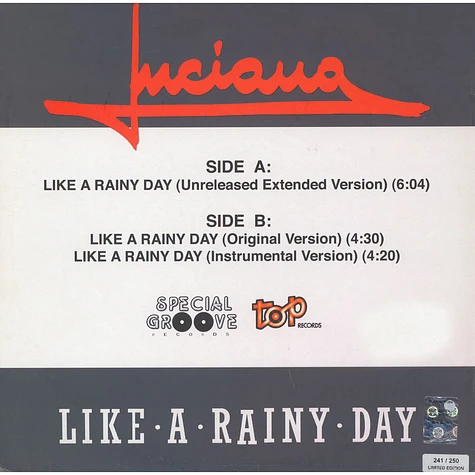 Luciana - Like A Rainy Day