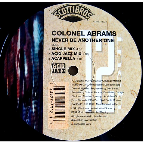 Colonel Abrams - Never Be Another One