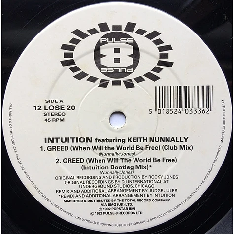 Intuition Featuring Keith Nunnally - Greed