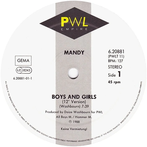 Mandy Smith - Boys And Girls