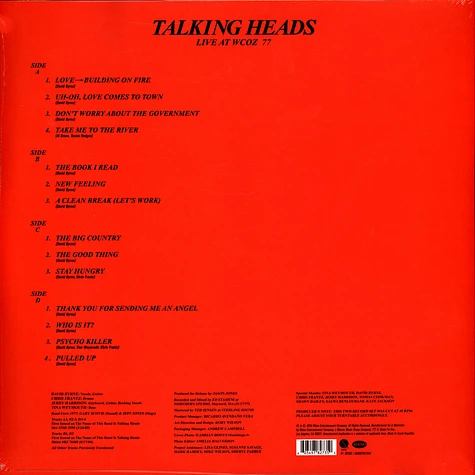 Talking Heads - Live At Wcoz '77 Record Store Day 2024 Vinyl Edition