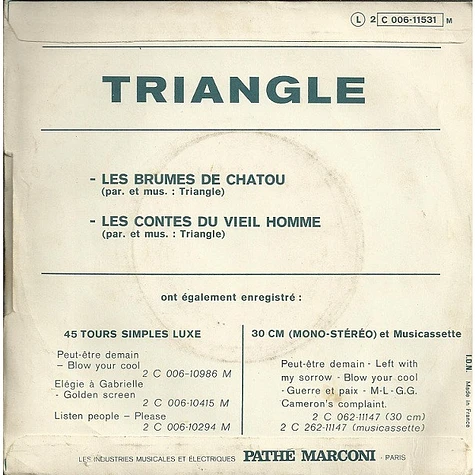 Triangle - Les Contes Du Vieil Homme / Les Brumes De Chatou