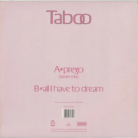 Taboo - Prego