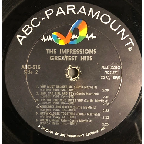 The Impressions - Greatest Hits
