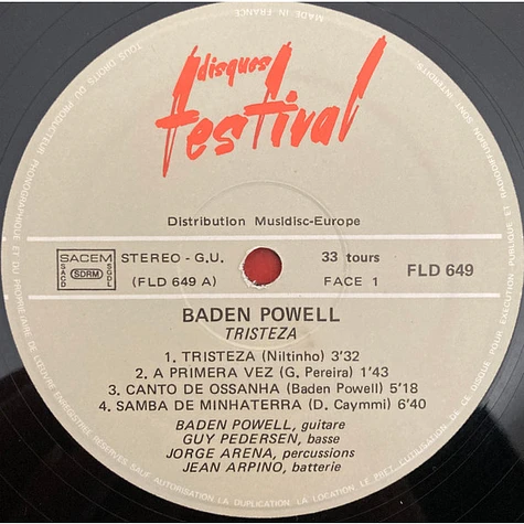 Baden Powell - 1976 - Tristeza