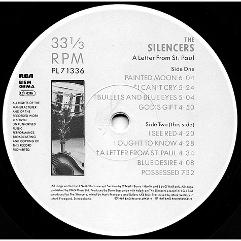 The Silencers - A Letter From St. Paul