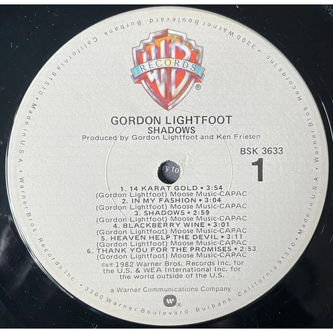 Gordon Lightfoot - Shadows