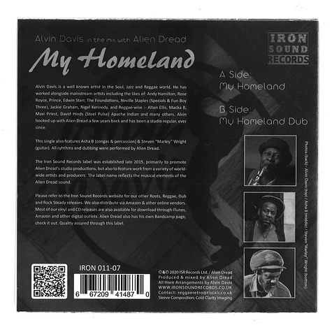 Alvin Davis & Alien Dread - My Homeland & My Homeland Dub