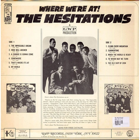 The Hesitations - Where We're At!