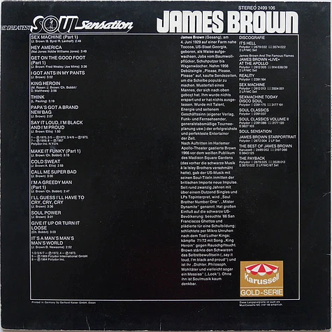 James Brown - The Greatest Soul Sensation