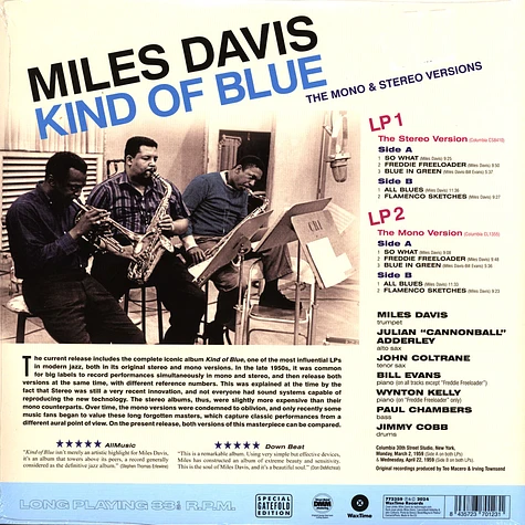 Miles Davis - Kind Of Blue. The Mono & Stereo Versions