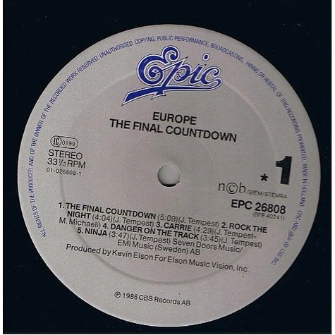 Europe - The Final Countdown