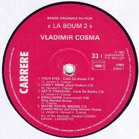 Vladimir Cosma - OST La Boum 2