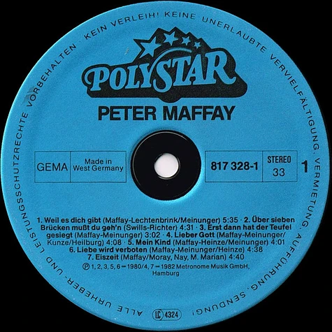 Peter Maffay - 80-83