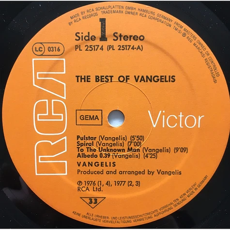 Vangelis - The Best Of Vangelis