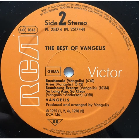 Vangelis - The Best Of Vangelis