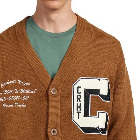 Carhartt WIP - Brown Ducks Cardigan