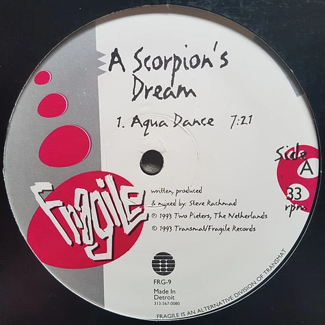 A Scorpion's Dream - Aqua Dance / Graphics - Vinyl 12