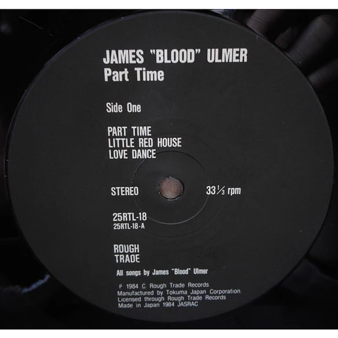James Blood Ulmer - Part Time