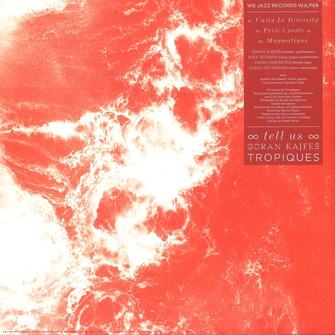 Goran Kajfes Tropiques - Tell Us Curacao / Red Marbled Vinyl Edition