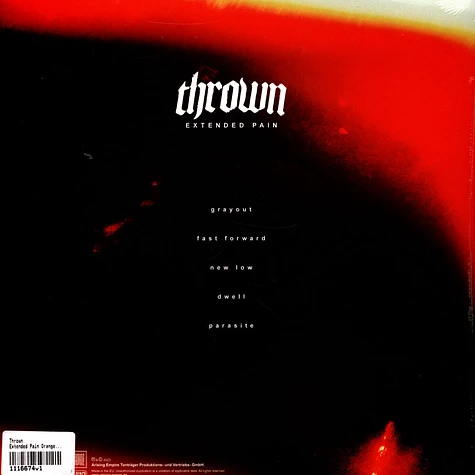 Thrown - Extended Pain Orange Transparent Vinyl Edition