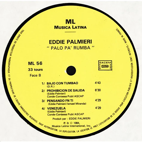Eddie Palmieri - Palo Pá Rumba