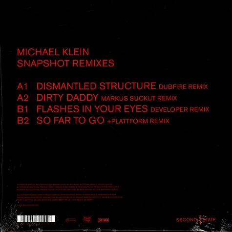 Michael Klein - Snapshot Remixes