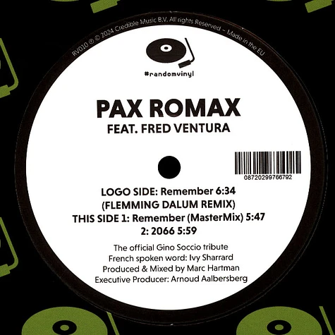 Pax Romax - Remember feat. Fred Ventura