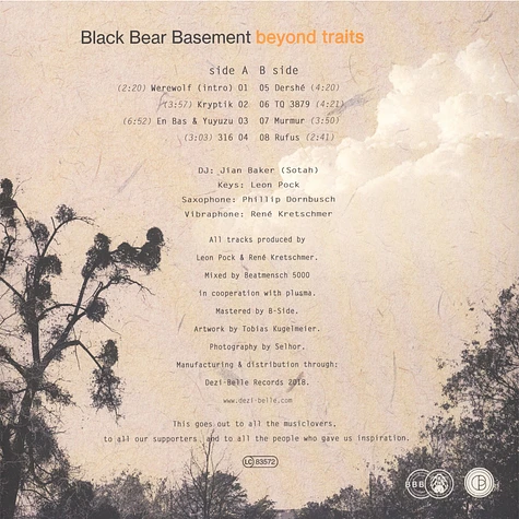 Black Bear Basement - Beyond Traits Black Vinyl Edition