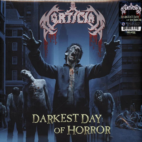 Mortician - Darkest Day Of Horror Sea Blue With Splatter Vinyl Edition