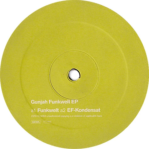 Gunjah - Funkwelt EP